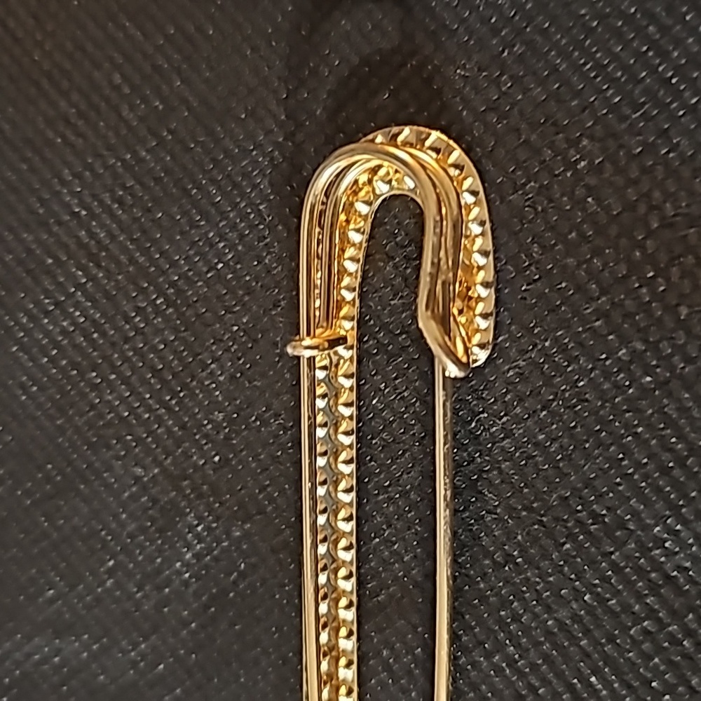 Gold Rhinestone Jumbo Paper Clip - Picture 5 of 8